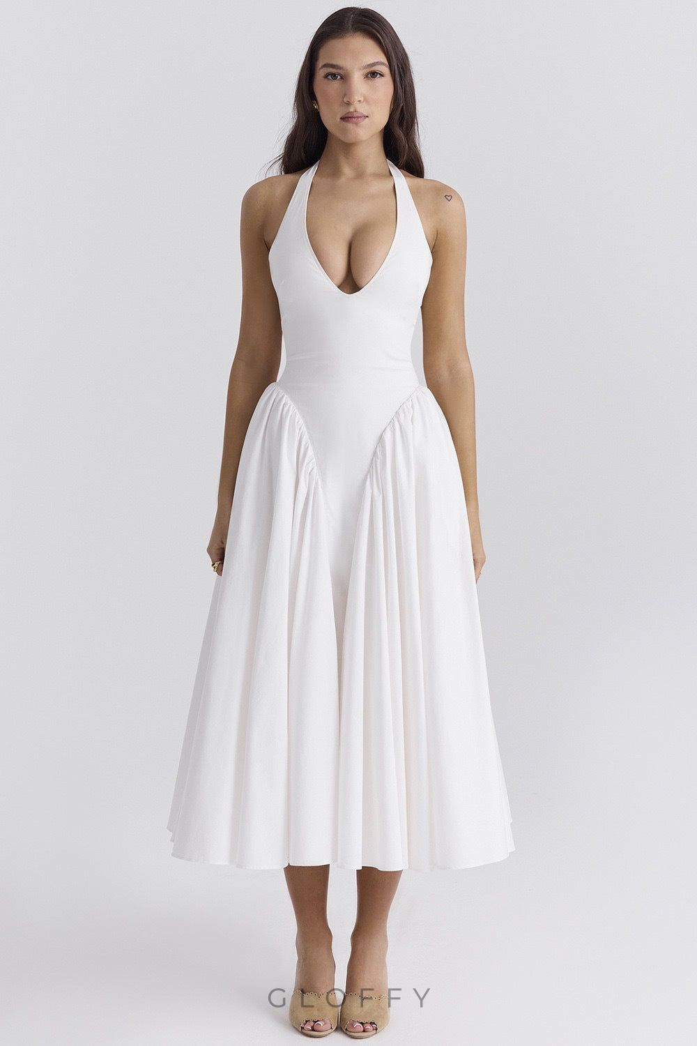 Celeste Boyundan Bağlamalı Midi Sundress