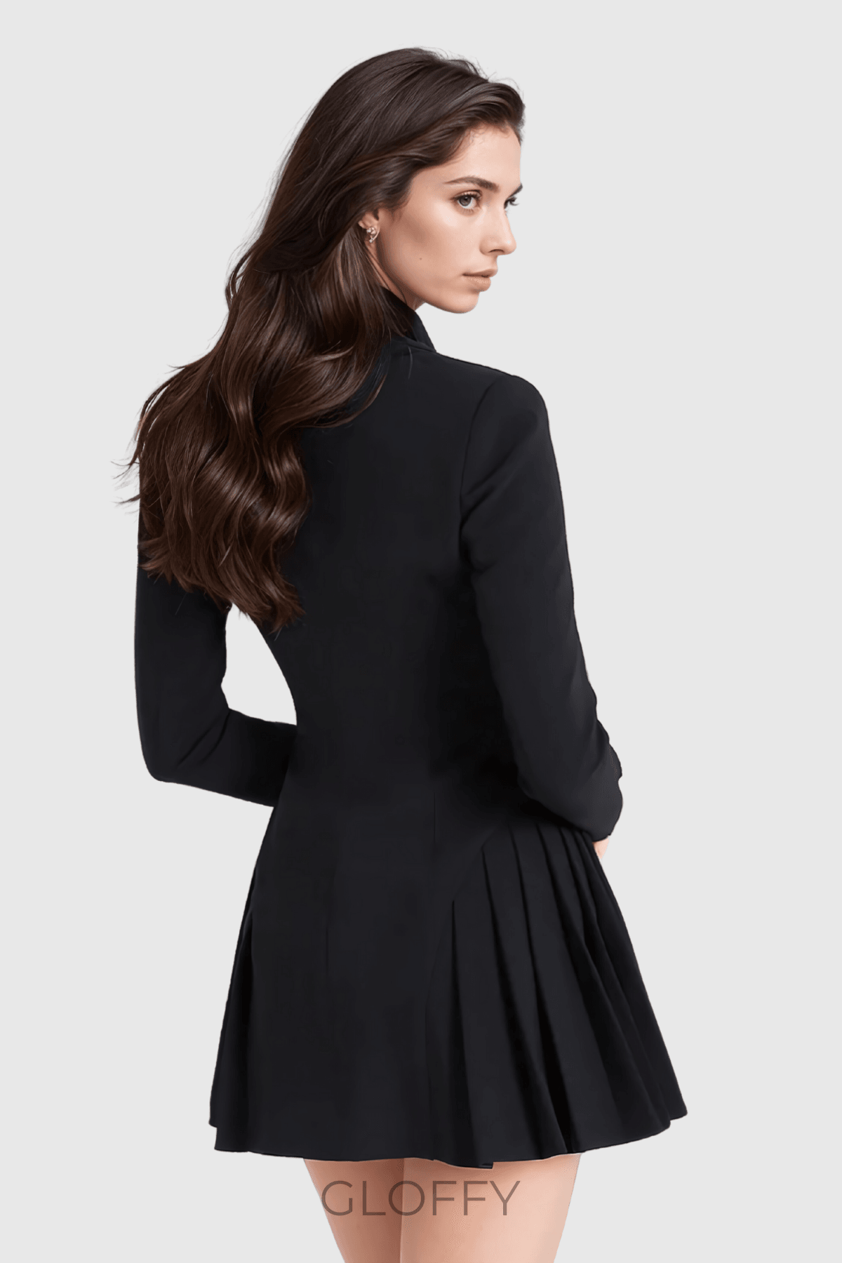Acosta Pileli Blazer Mini Elbise