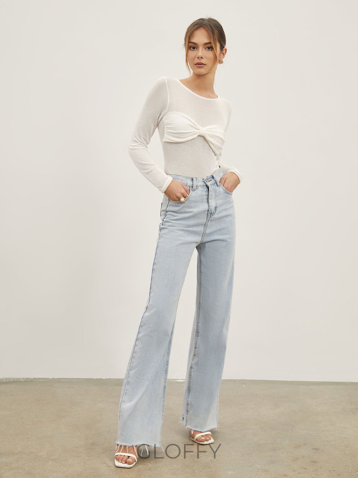 Elora Denim Düz Paça Jeans