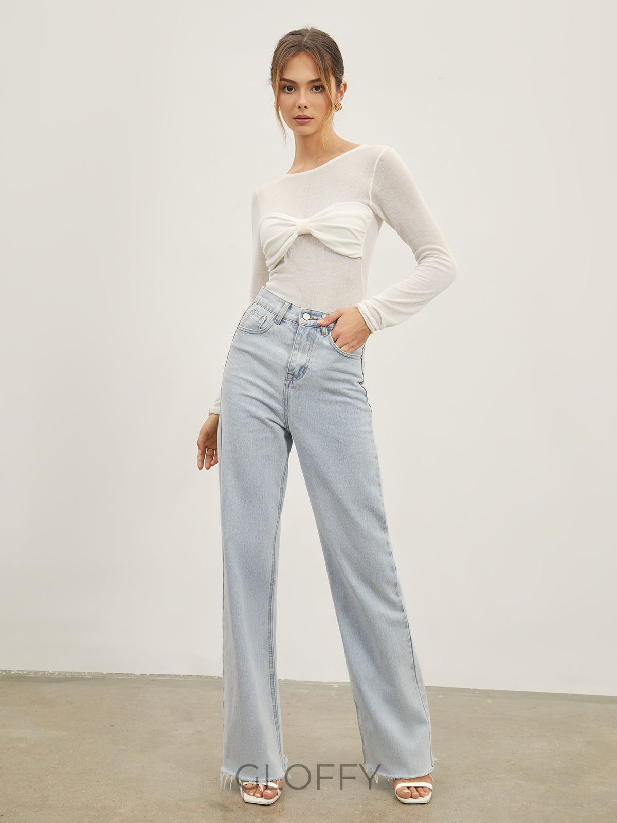 Elora Denim Düz Paça Jeans