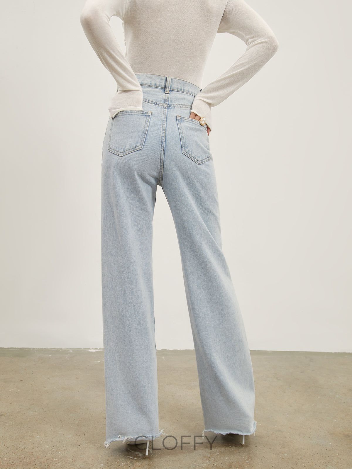 Elora Denim Düz Paça Jeans