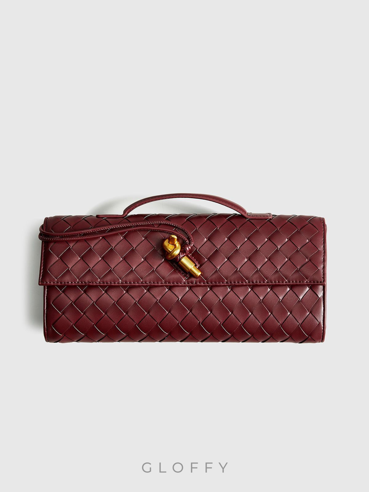 İki Yönlü Örgü Kapaklı Clutch Omuz Çantası