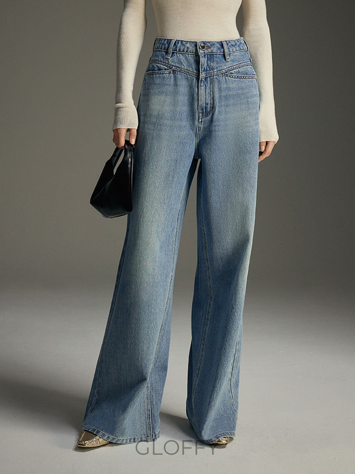 Isolde Geniş Paça Denim Jeans