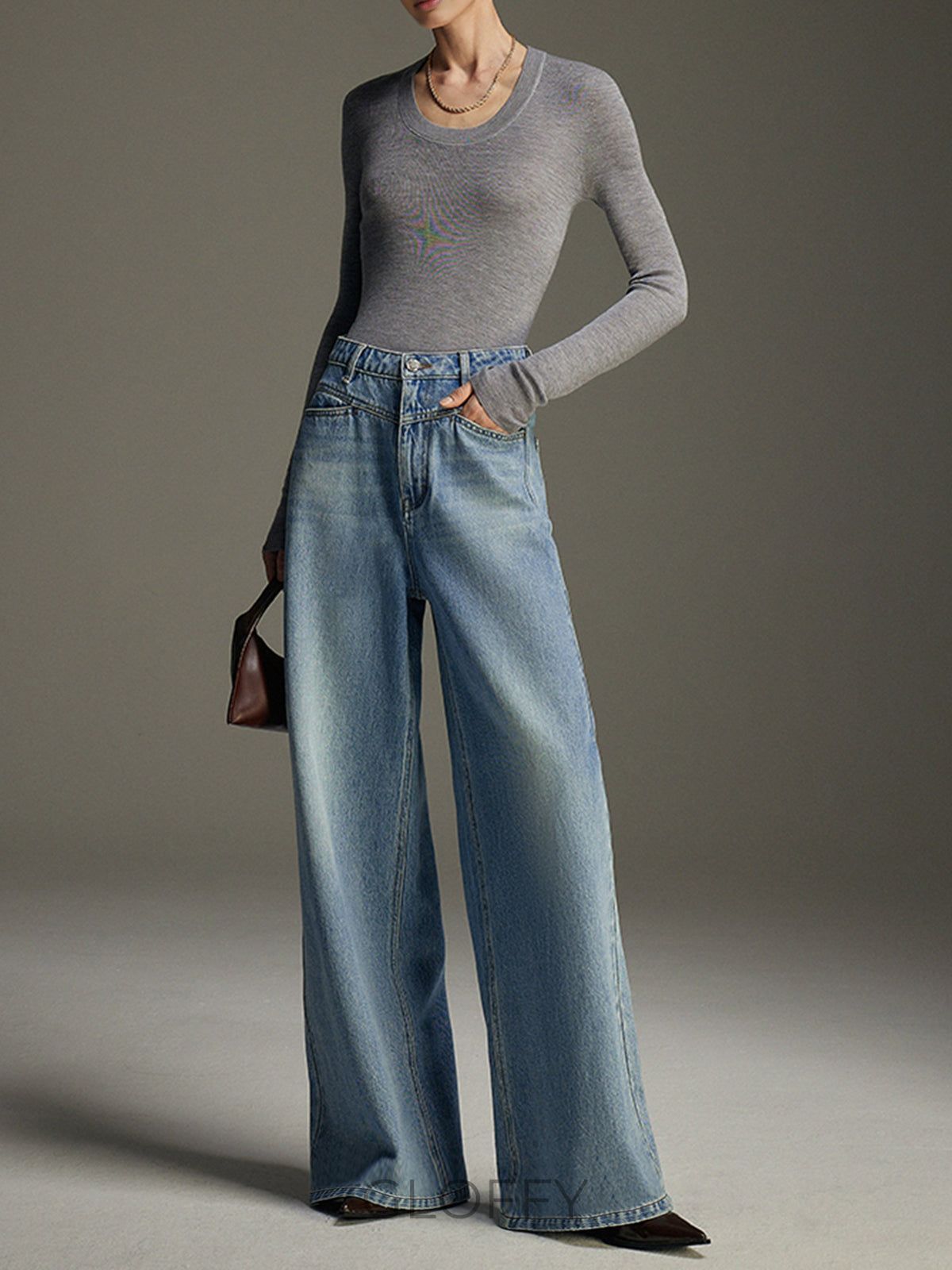 Isolde Geniş Paça Denim Jeans