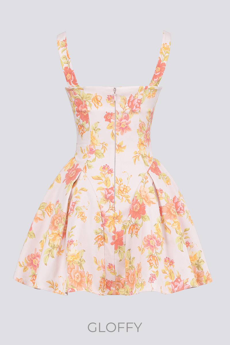 Cynthia Desenli Mini Elbise