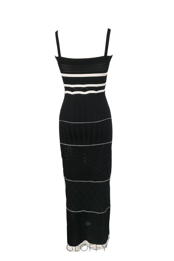 Esther Knit Yırtmaçlı Maxi Elbise