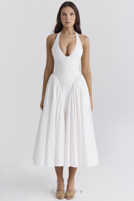Celeste Boyundan Bağlamalı Midi Sundress