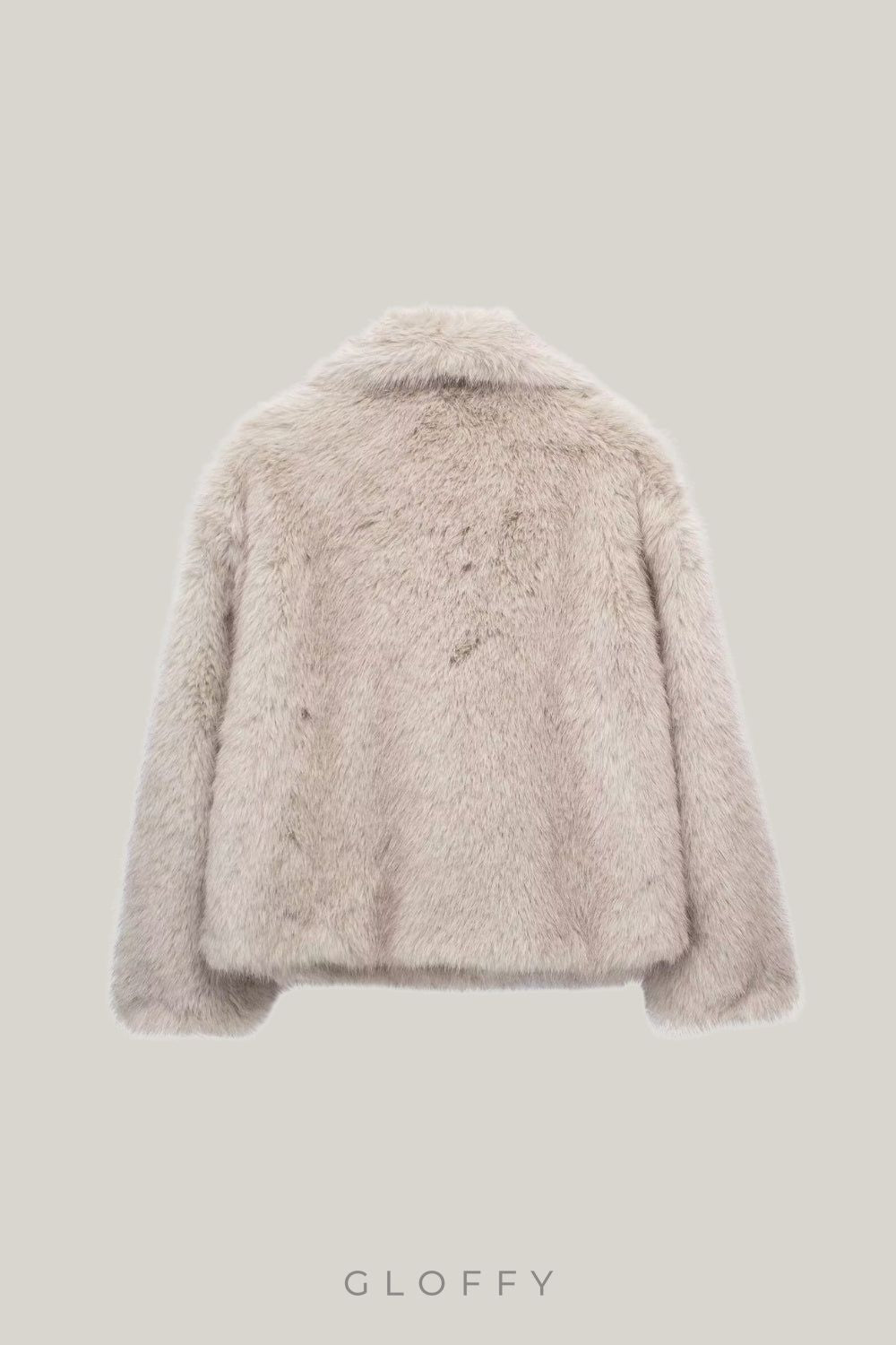 Velmira Geniş Yaka Faux Kürk Ceket