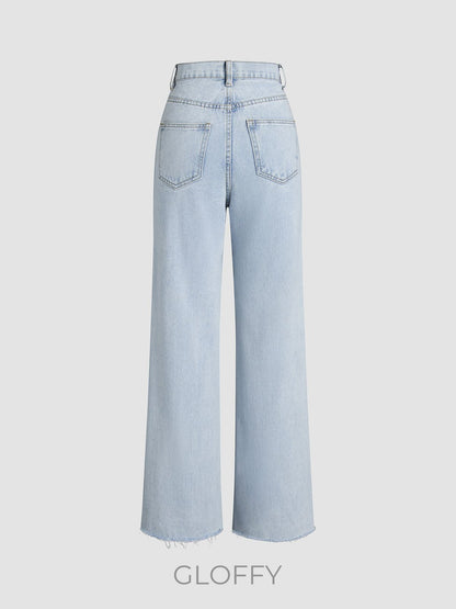 Elora Denim Düz Paça Jeans