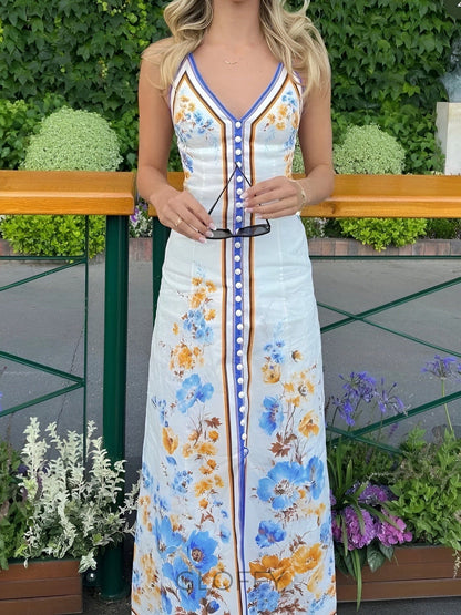 Liliane Floral Esinti Maxi Elbise