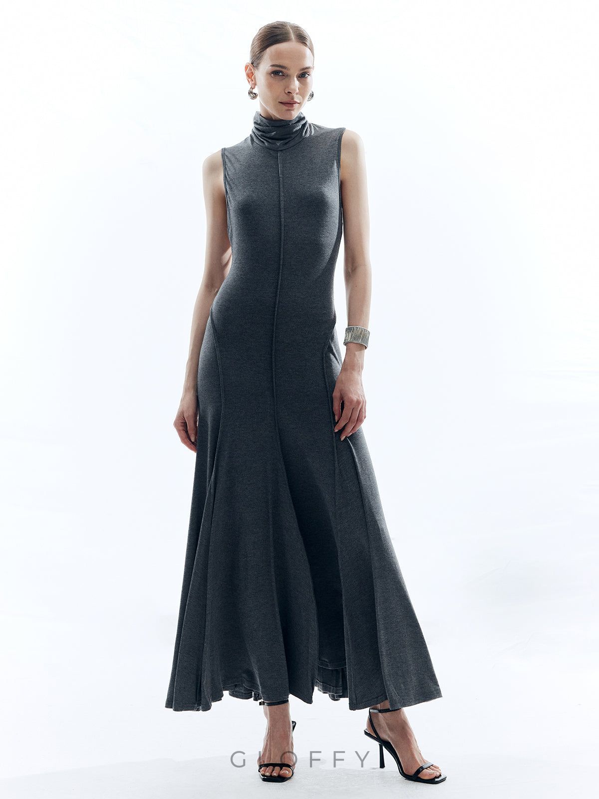 Lyra Açık Sırt Maxi Elbise