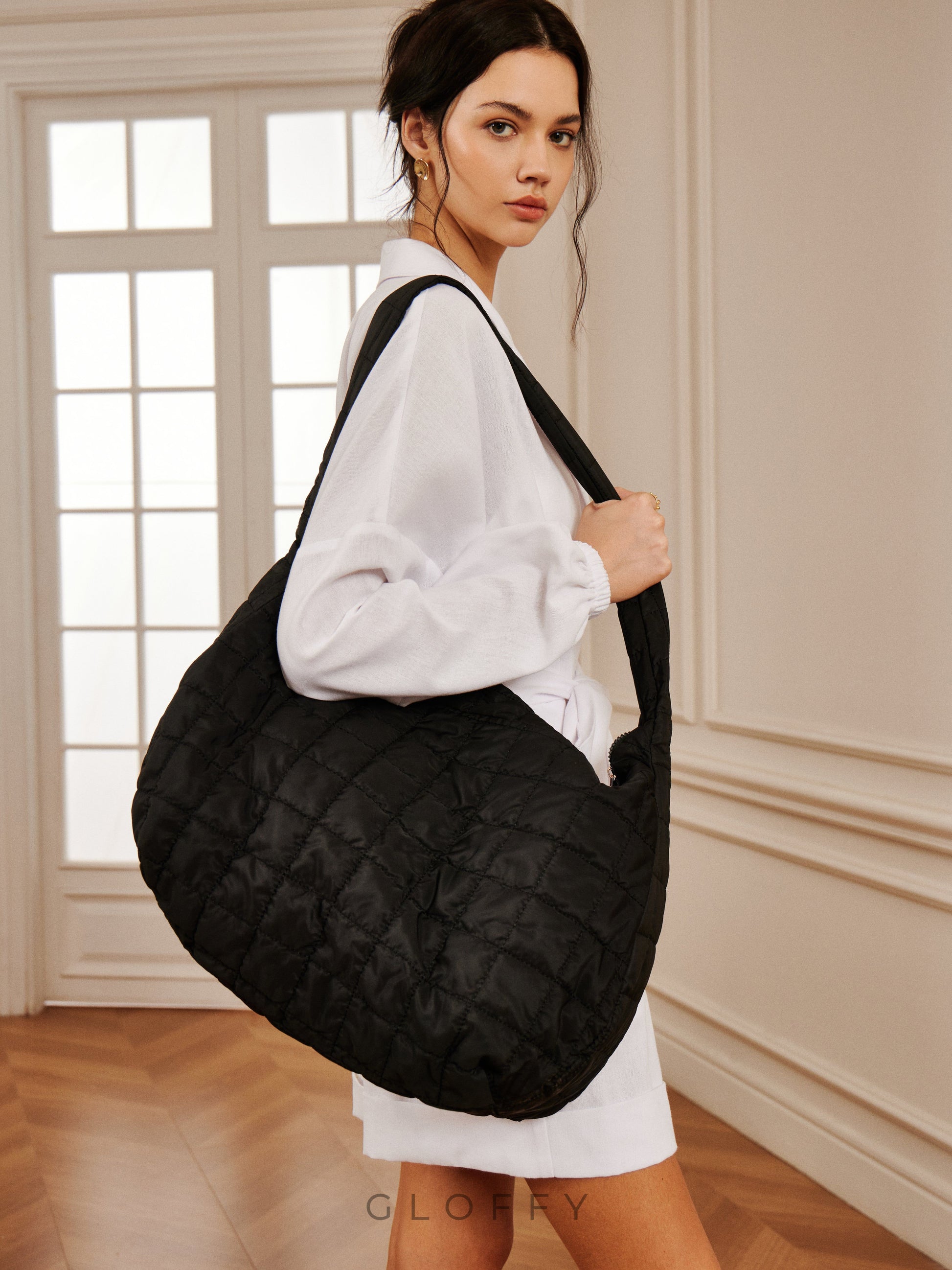 Ekose büyük kirpi omuz bulut Çanta