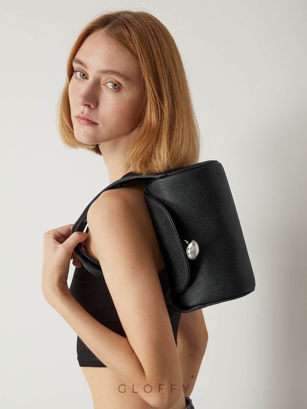 Dokulu Toka Flap Çanta