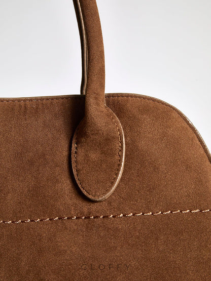 Retro Yan Tokalı Saplı Tote Çanta