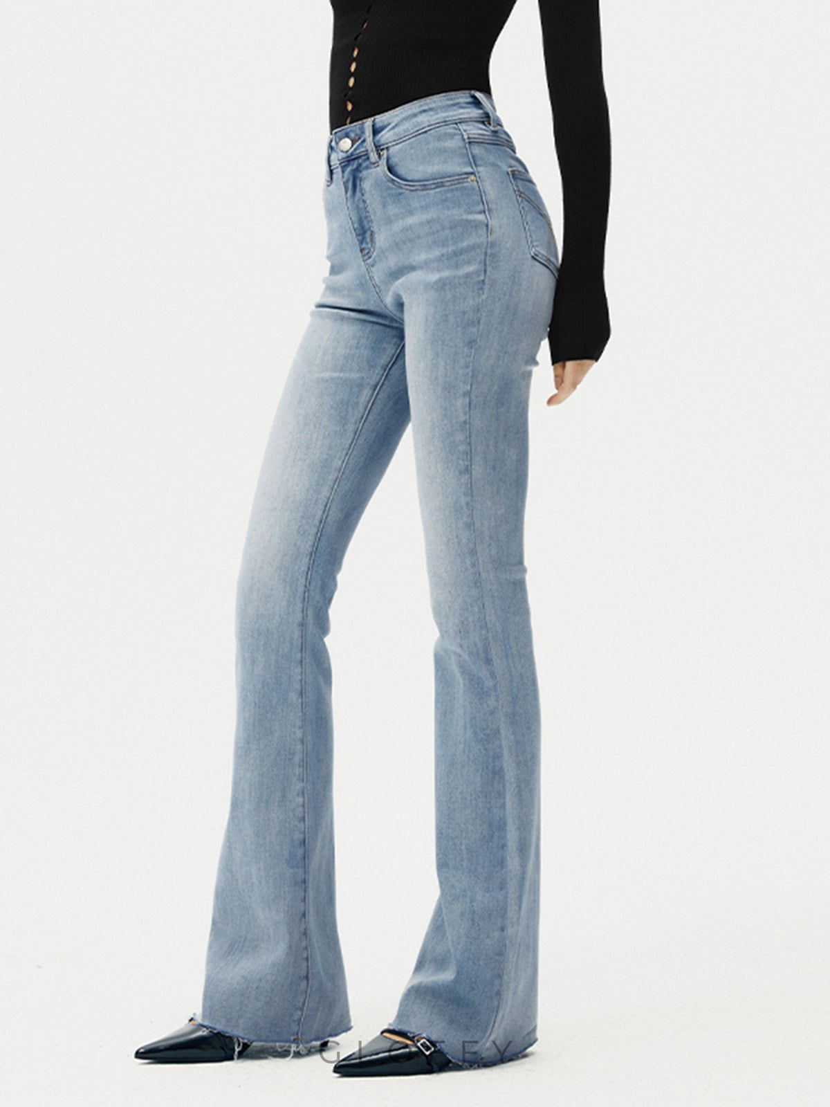 Fiona Yüksek Bel Bootcut Denim Jeans