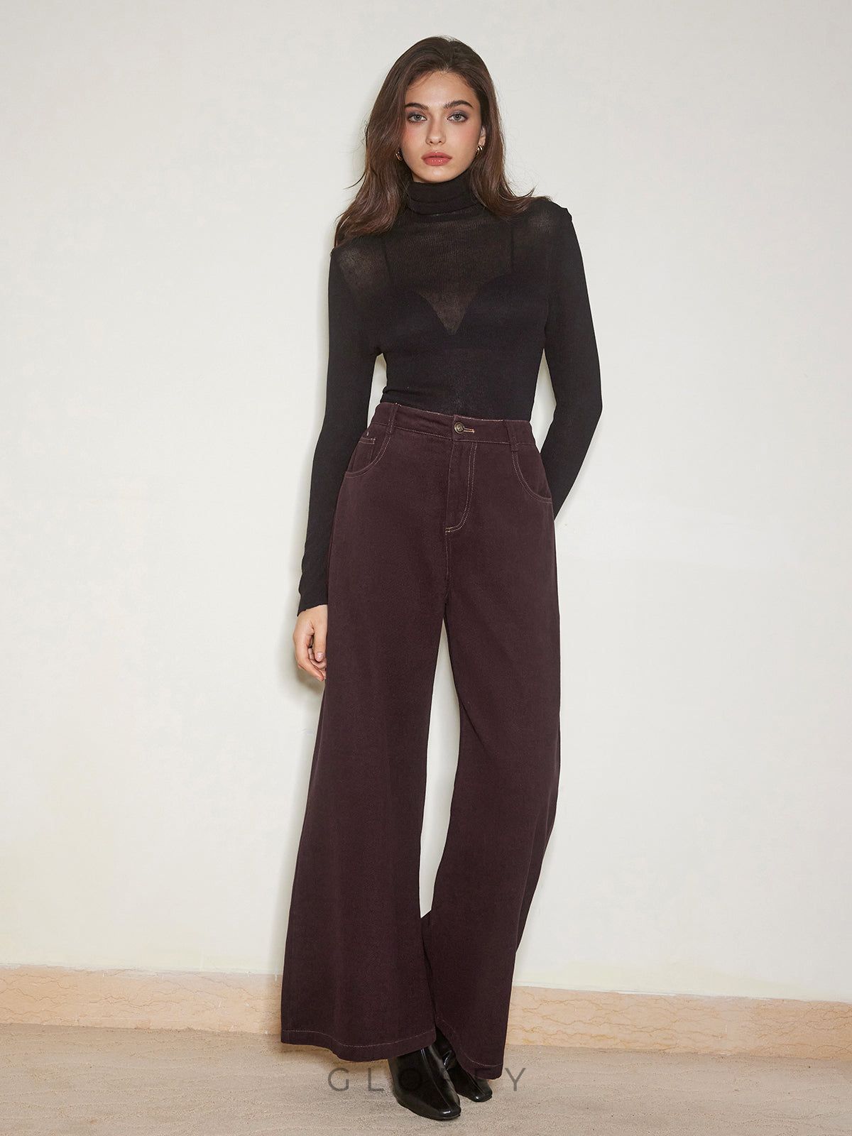 Amara Geniş Paça Denim Jeans