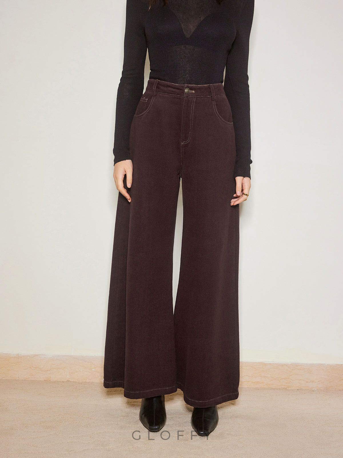 Amara Geniş Paça Denim Jeans