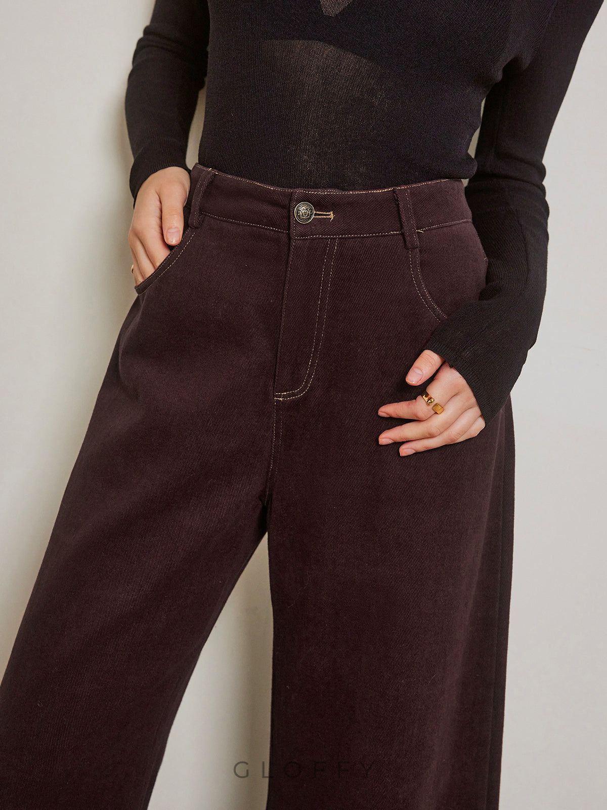 Amara Geniş Paça Denim Jeans