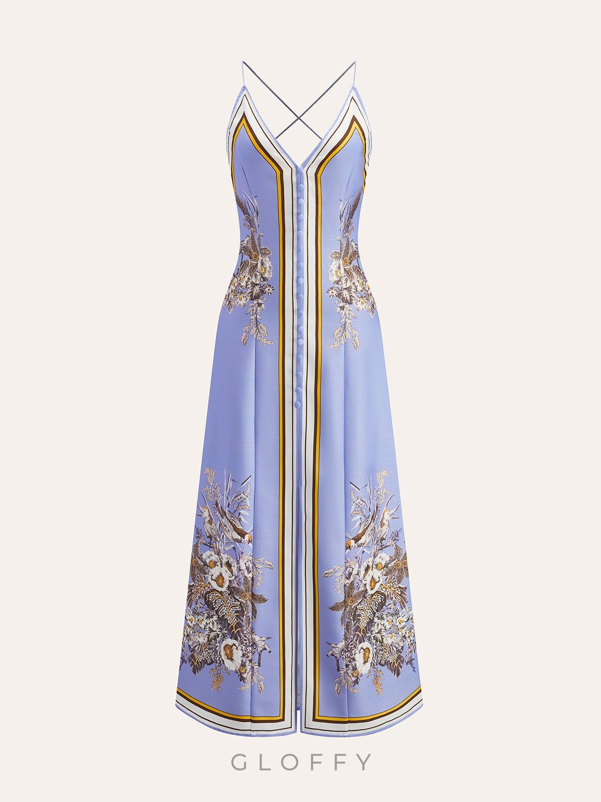 Liliane Floral Esinti Maxi Elbise