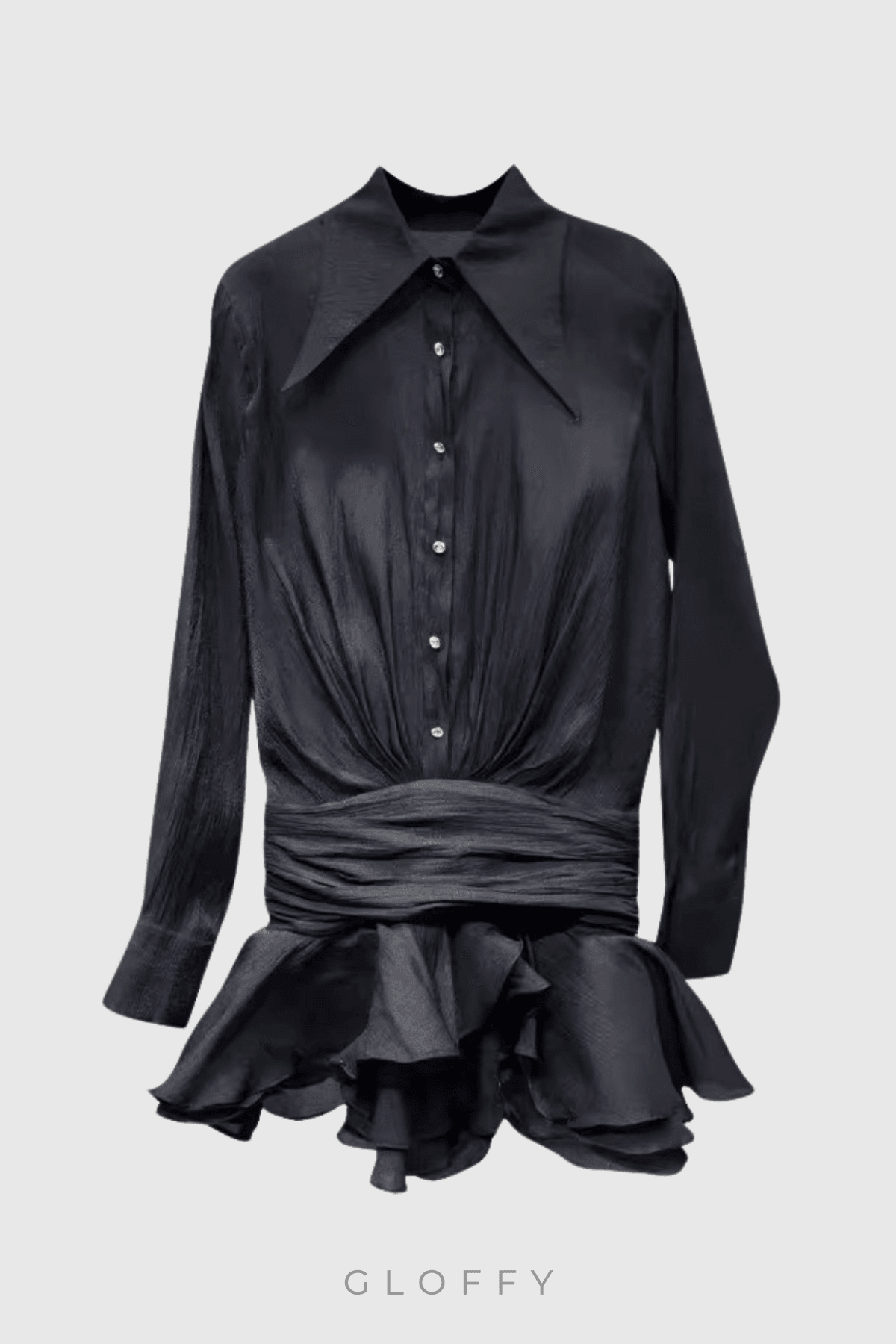 Brinley Pileli Volanlı Mini Elbise