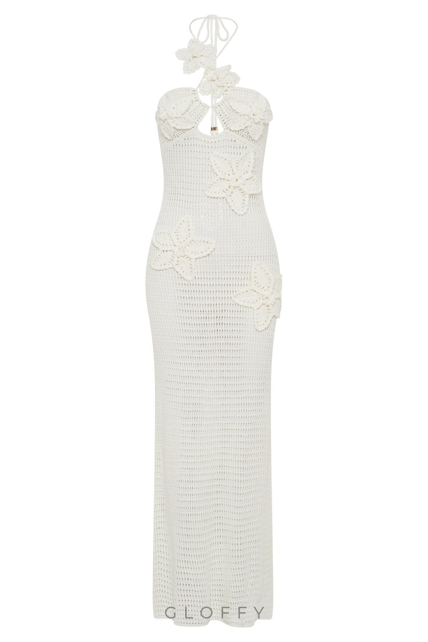 Beverly Çiçek Detaylı Maxi Elbise