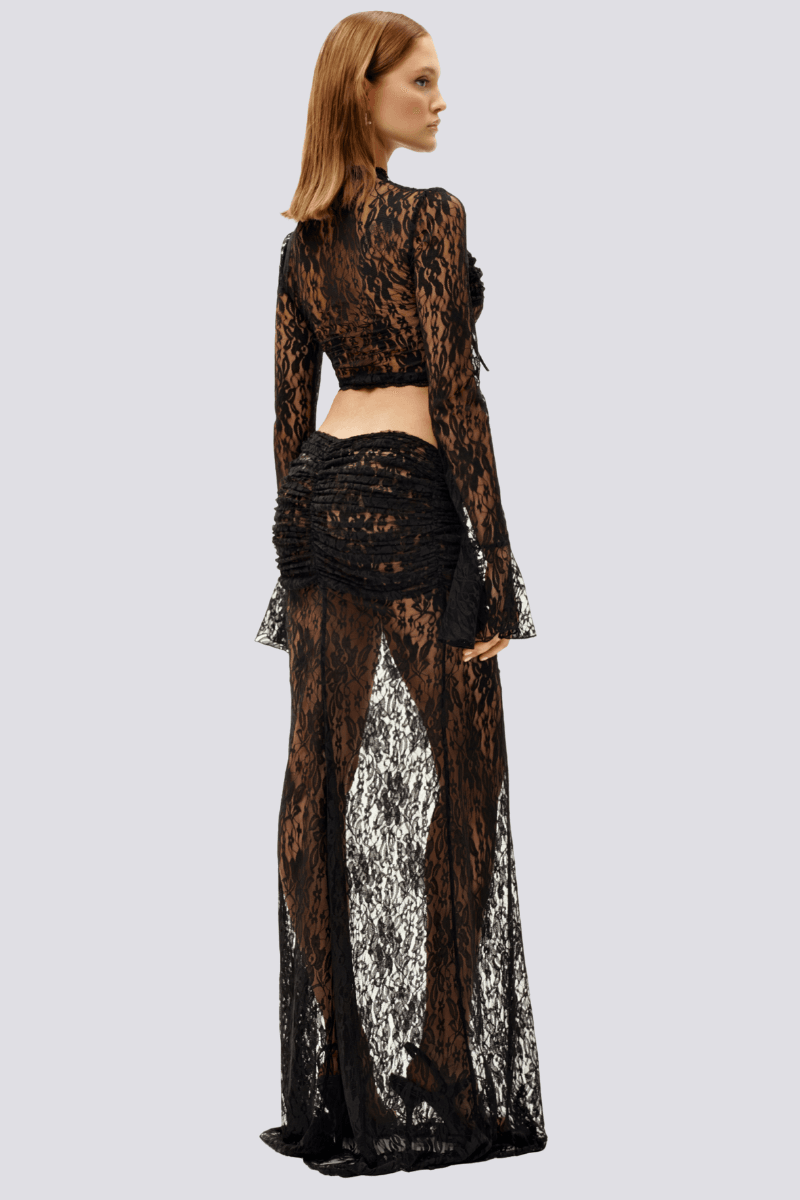 Calixte Dantelli Takım Maxi Elbise