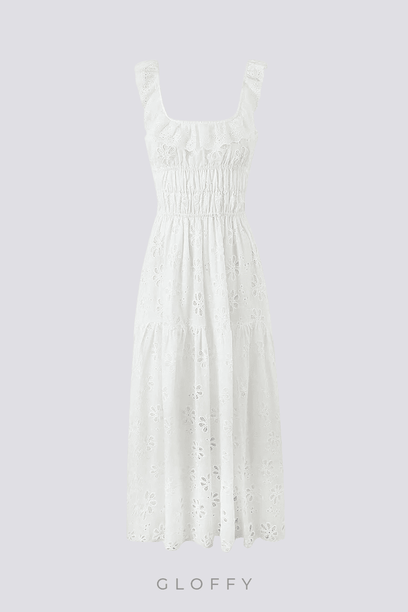 Charline Slit Backless Uzun Elbise