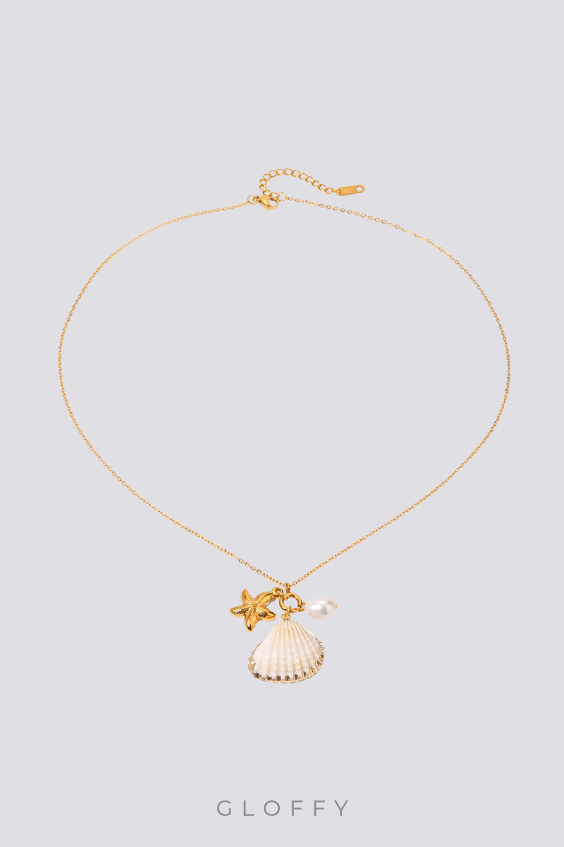 Flavie Shell Deniz Yıldızı İnci Kolye