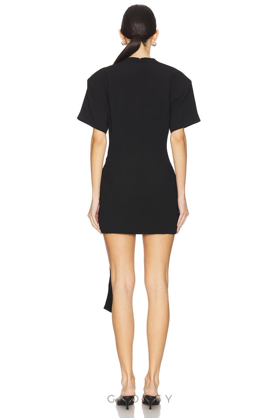 Seraphina Metal Aksesuarlı Drapeli Mini Elbise