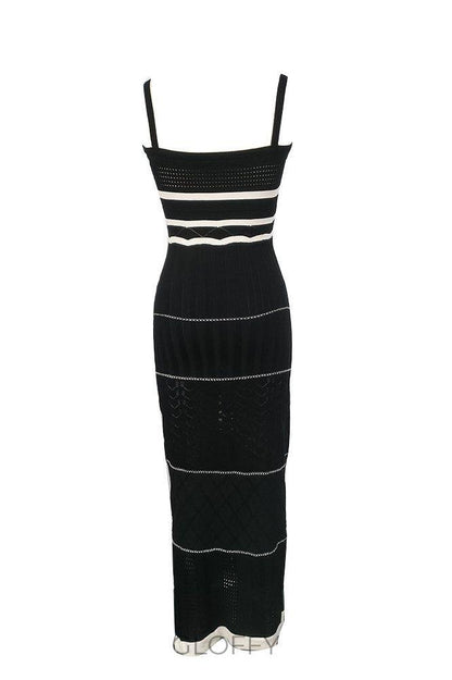 Esther Knit Yırtmaçlı Maxi Elbise