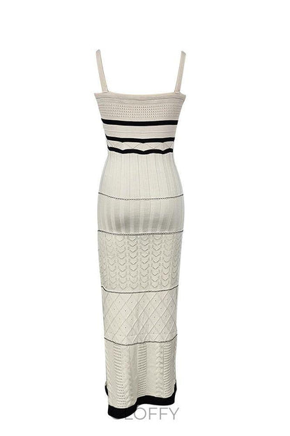 Esther Knit Yırtmaçlı Maxi Elbise