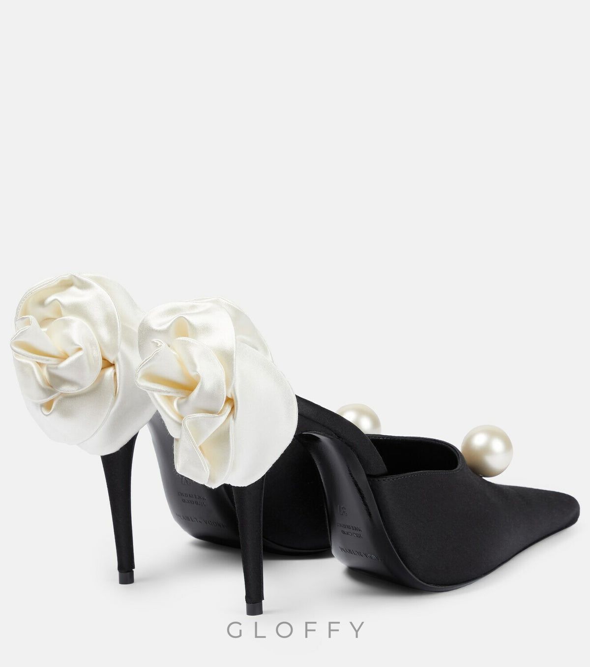 Celestine Çiçek Aplikeli ve Taş İşlemeli Topuklu Ayakkabı