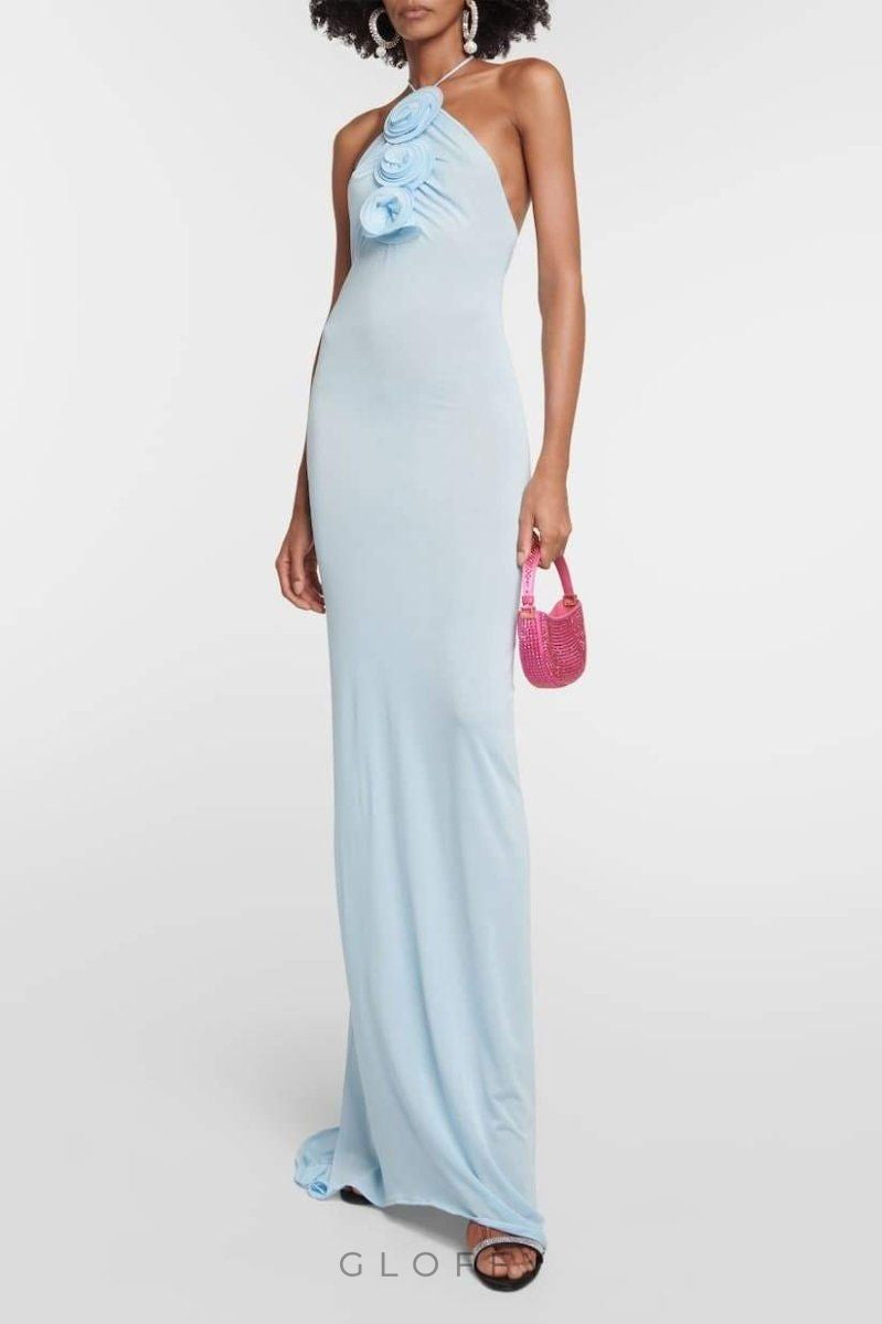 Alexia Çiçek Aplikeli Maxi Elbise