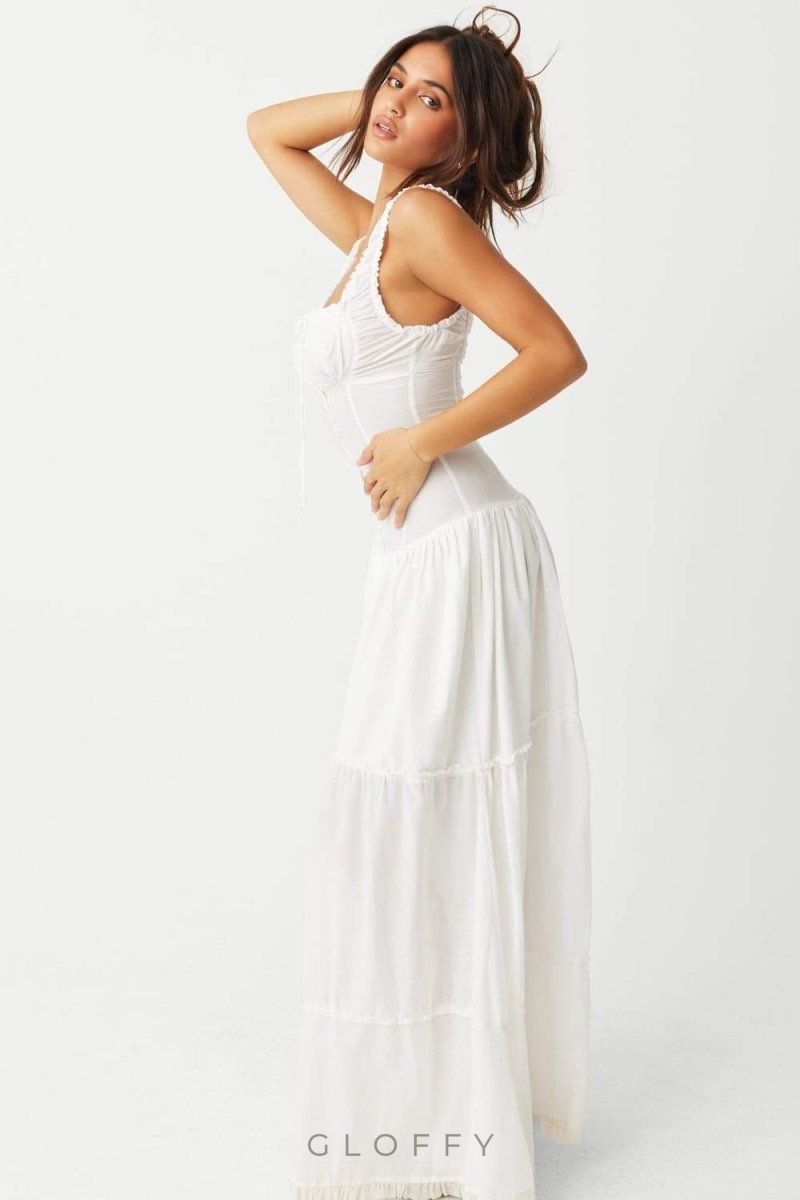 Anastasia Ruffle Maxi Elbise