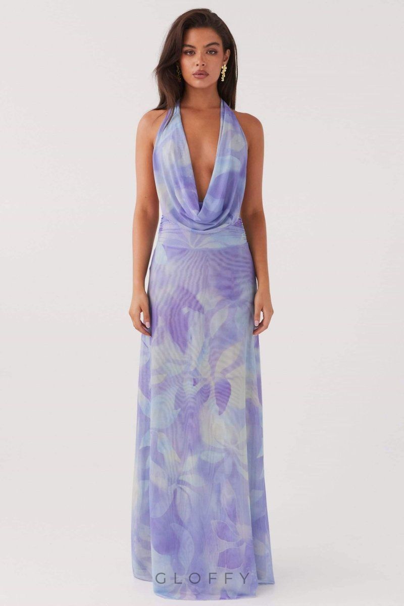 Antonia Halter Yaka Maxi Elbise