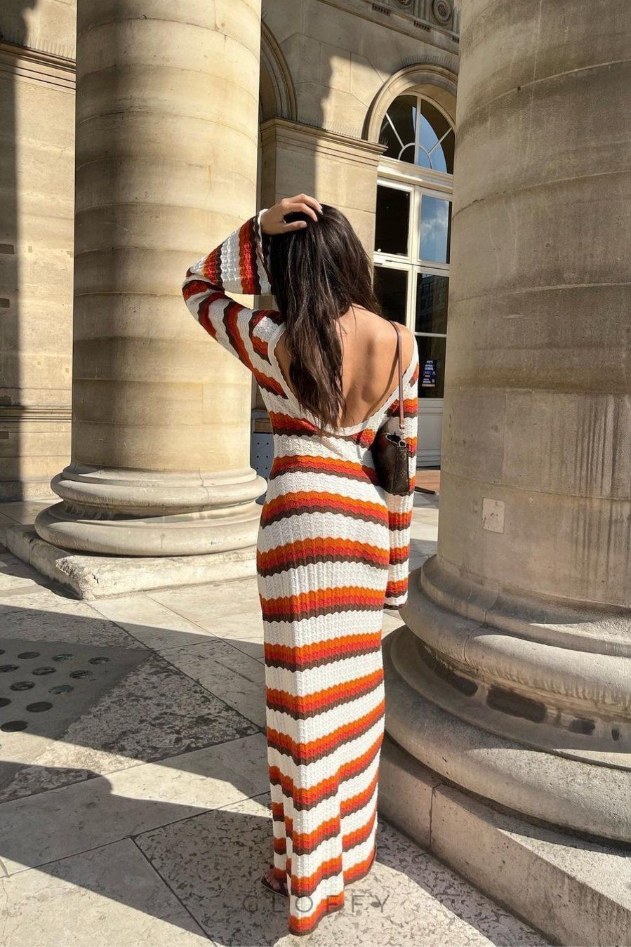 Calista Weaved Örgü Maxi Elbise