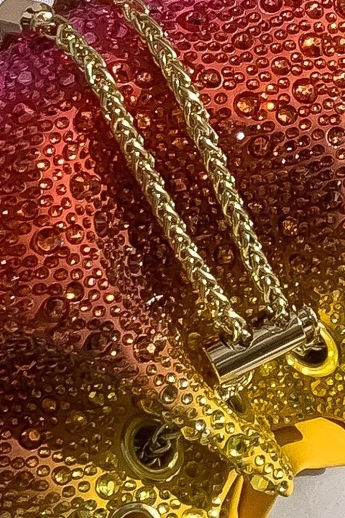 Aurora Işıltılı Degrade Boncuklu Çanta