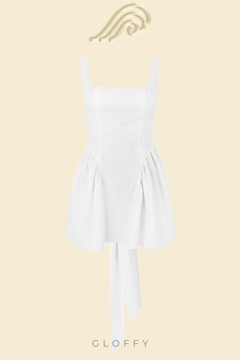 Debby Papyon Sırtı Açık Mini Elbise