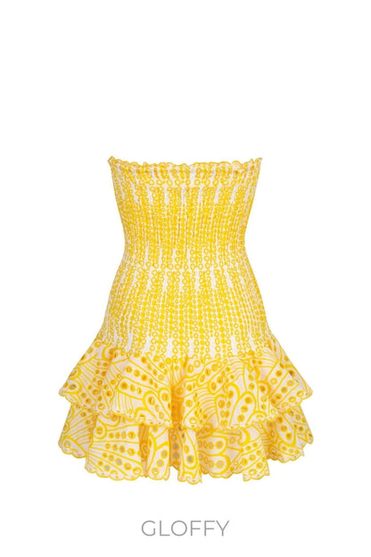 Dolly Dantelli Straplez Mini Elbise