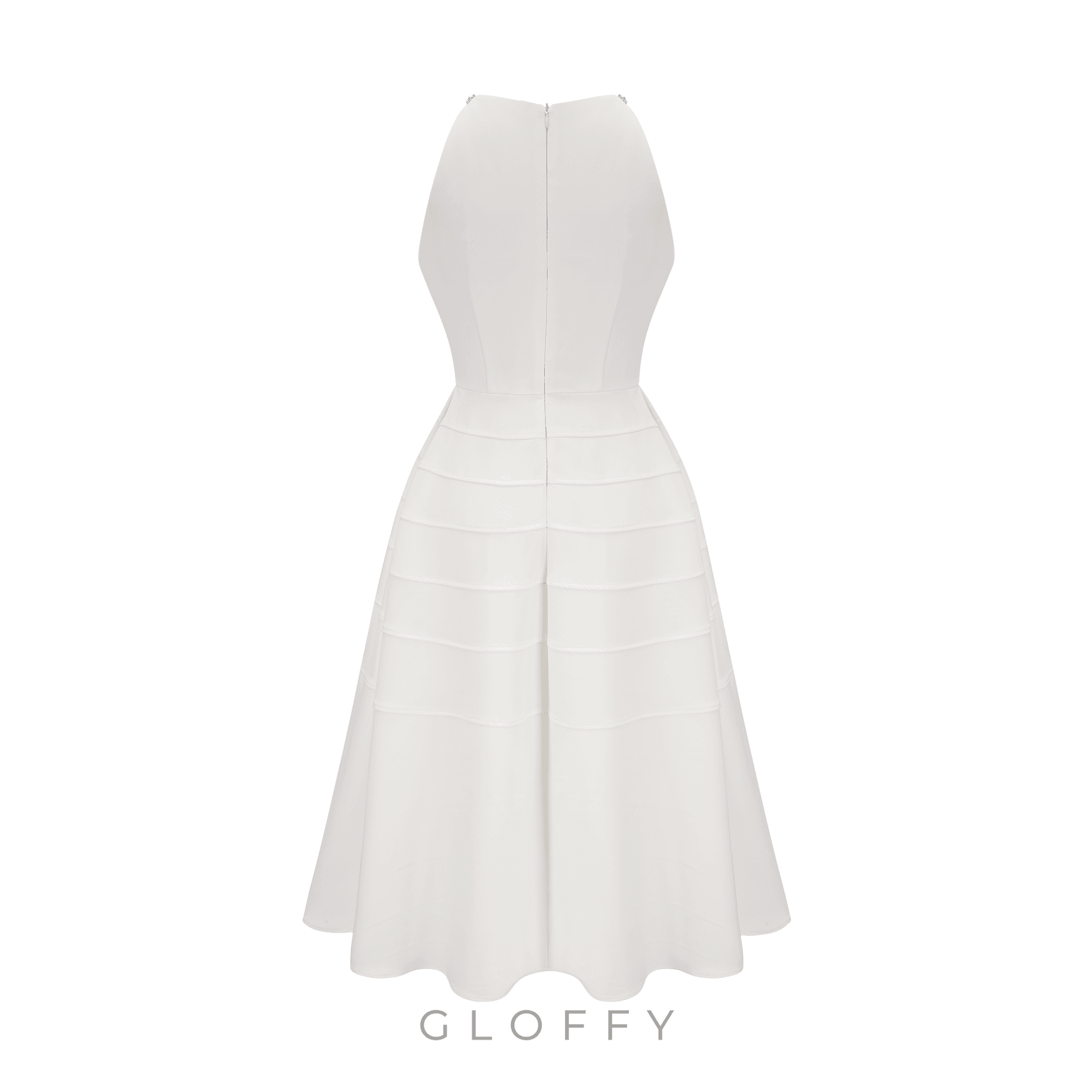 Clarencia Kristal Detaylı Midi Elbise