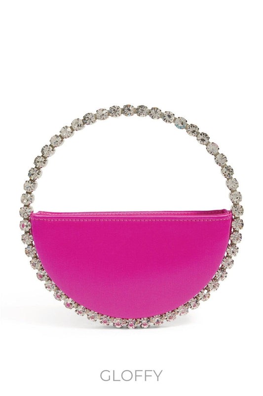 Madge Diamante Loop Saten Çanta