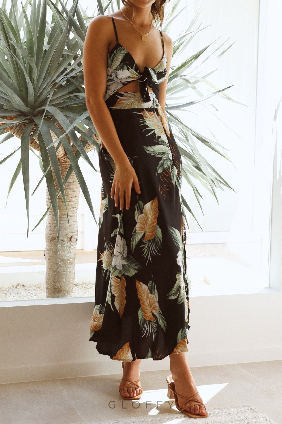 Melinda Düğümlü Maxi Elbise