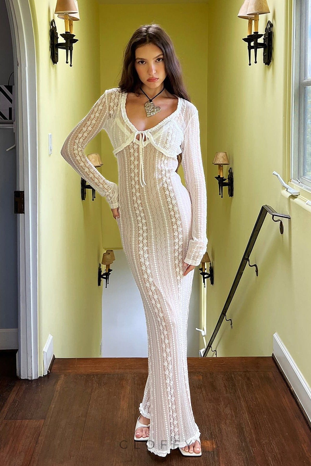 Melinda Dantel Maxi Elbise