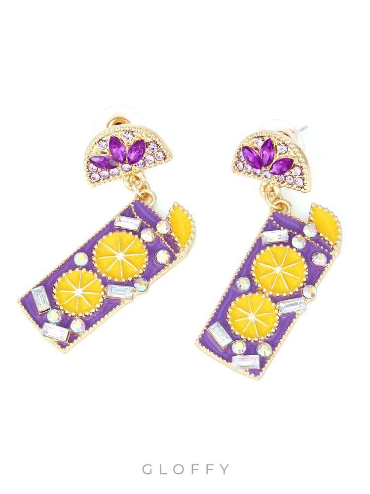 Mocktail Pırlanta Damla Küpeler