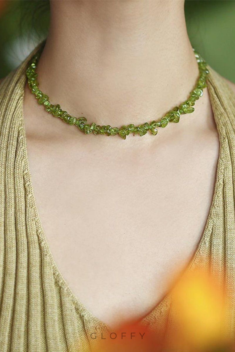 Nora Düzensiz Kristal Kolye