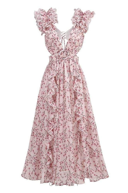 Suzanne Çiçekli Maxi Elbise