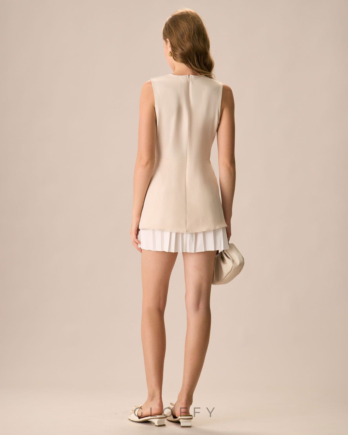 Gwen Pliseli Etek Detaylı Mini Elbise